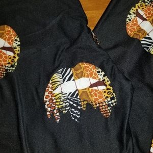 Custom Animal Print Lips Leggings TC 10-22